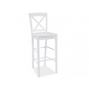 Moderen stol ŽIVA, je zelo kvalitetno narejen. Barva: - bela Materijal: - les Dimenzija stola: - višina: 112cm - globina: 37cm - dolžina: 40cm - višina do