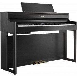 Roland HP 704 CB električni klavir - HP 704 CB električni klavir Roland – vrhunska oblika in pristen klavirski zvok  z avdio sistemom in štirimi
