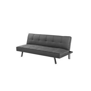Kavč LOVRO je zelo stabilen. Narejen je iz blaga v temno sivi barvi. Noge stola so iz kovine v črni barvi. Dimenzije: - Š: 175 cm - V: 74 - 38 cm - G: 83 -