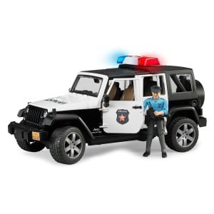 Bruder policijski jeep Wrangler je narejen iz kakovostnih materialov. Naj vaš otrok uživa v igri doma in na prostem.