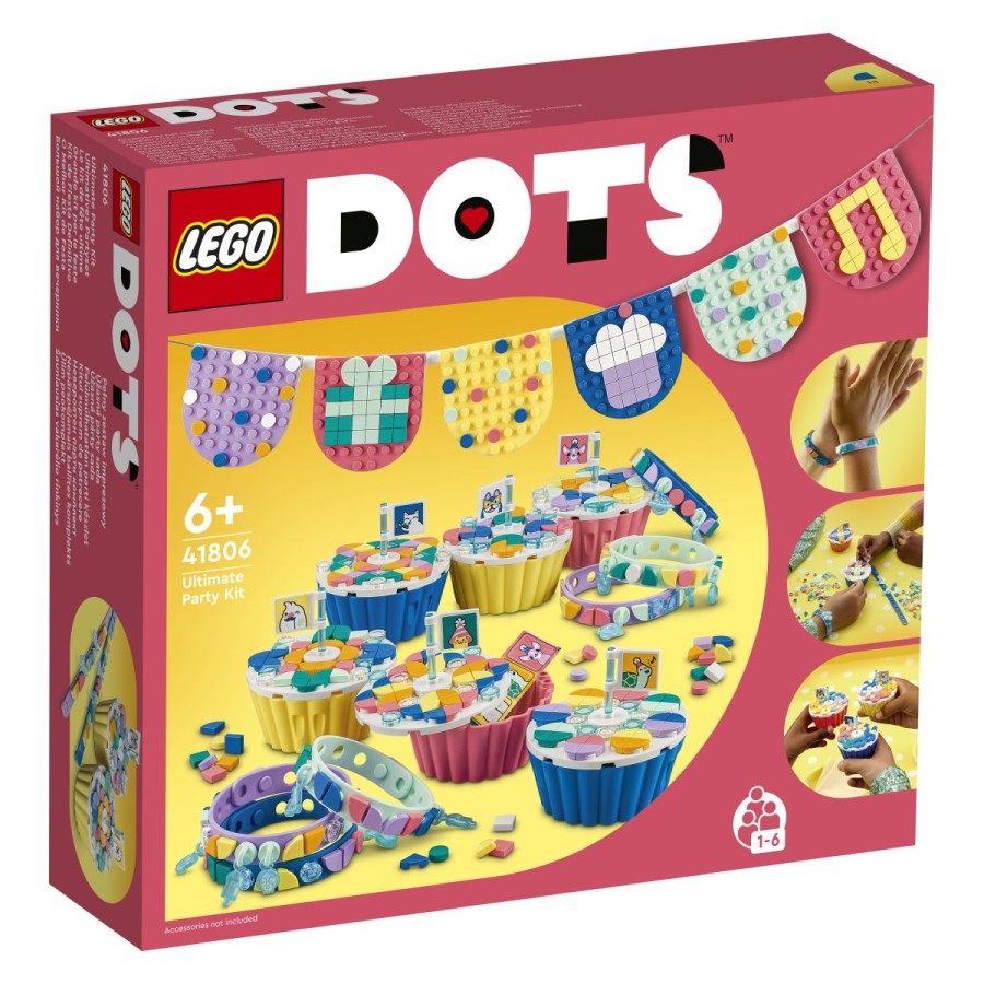 Čas za zabavo! Priredi najbolj ustvarjalno zabavo s kompletom LEGO® DOTS. Okrasi