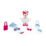 Zabavajte se z Minnie Fashion Dolls in njenimi čudovitimi oblekami! Skupno kar 10 dodatkov in 2 obleki (ena tekstilna).Skupno kar 3 različne figure oziroma stylingi za zbiranje: Rainbow Glow