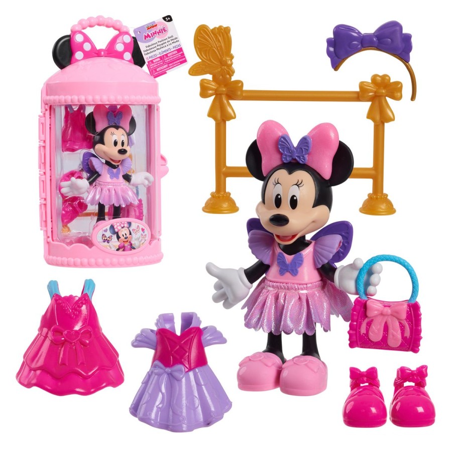 da ima Minnie Mouse svoj stil. Z baletnim kompletom r Minnie Mouse lahko otroci Minnie oblečejo v balerina! Set vsebuje: punčko Minnie Mouse