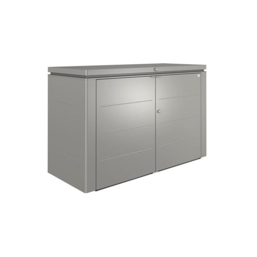 KOVINSKI ZABOJ BIOHORT 200X84X127 CM V 200 HIGHBOARD KVARCITNO SIVA