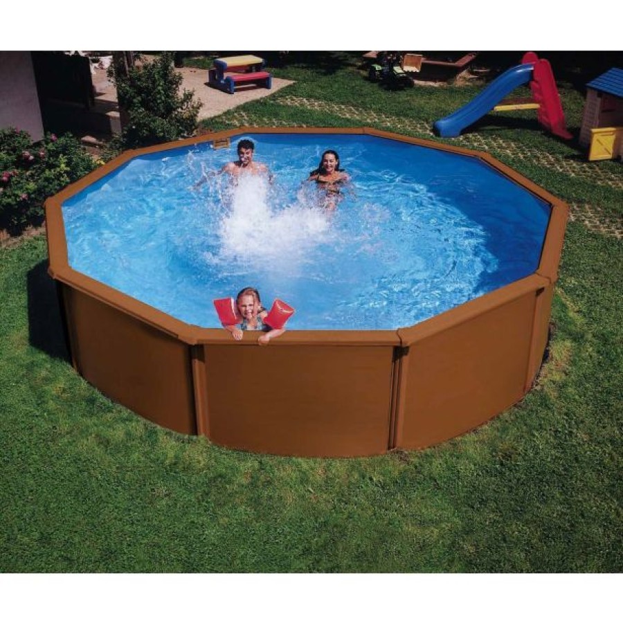 MONTAŽNI BAZEN PLANET POOL KIT 460 VISION IMITACIJA LESA 460X120 CM