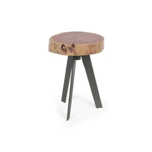 Klubska miza ARON D32 ima vrh iz lesa in jeklene noge. Oblike in velikosti, ki jih tvori les, so samo okvirne, izdelek se lahko razlikuje od slike. Dimenzije: