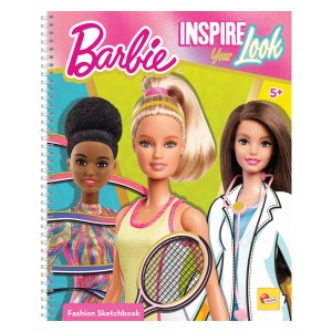 Pusti domišljiji prosto pot in dopolni videz Barbie modelov s pomočjo priloženih nalepk in markerjev.