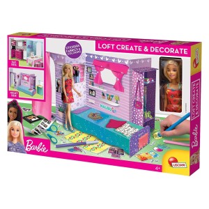 Sestavi in dekoriraj Barbie stanovanje. Na eni strani postavi spalnico