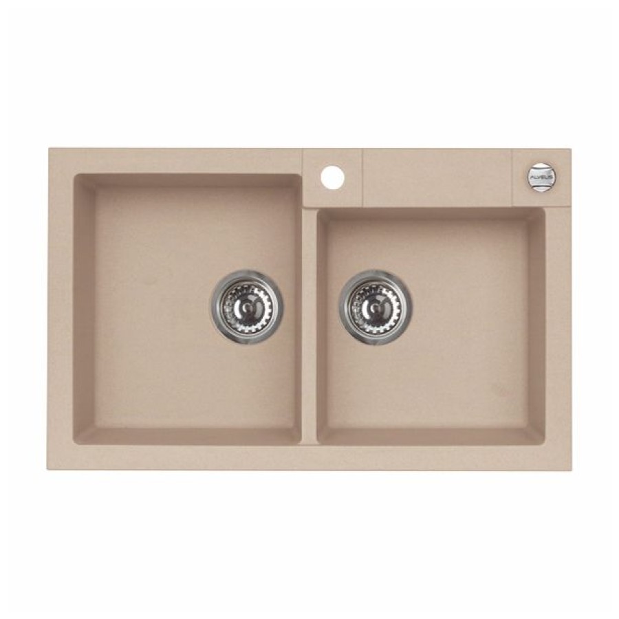 GRANITAL POMIVALNO KORITO ALVEUS ROCK 90, G55 BEIGE 780X480 MM