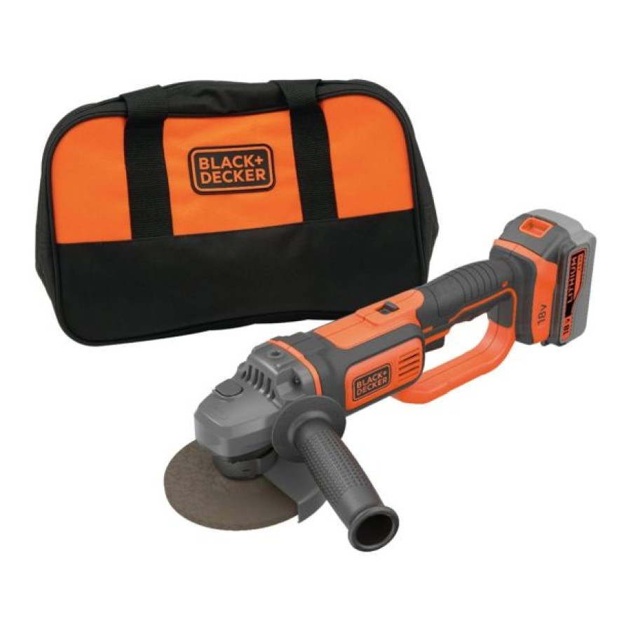 KOTNI BRUSILNIK BLACK & DECKER 18 V LI ION Z BATERIJO