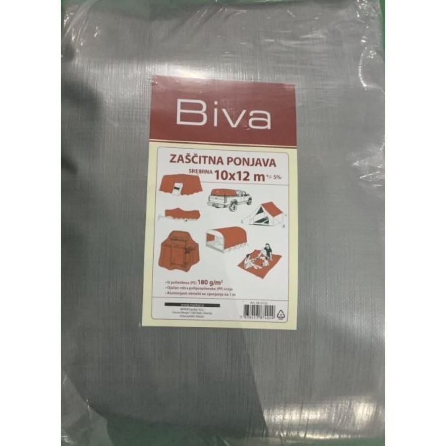 VRTNA FOLIJA BIVA ZAŠČITNA PONJAVA 10X12 M 180G/M2 SREBRNA