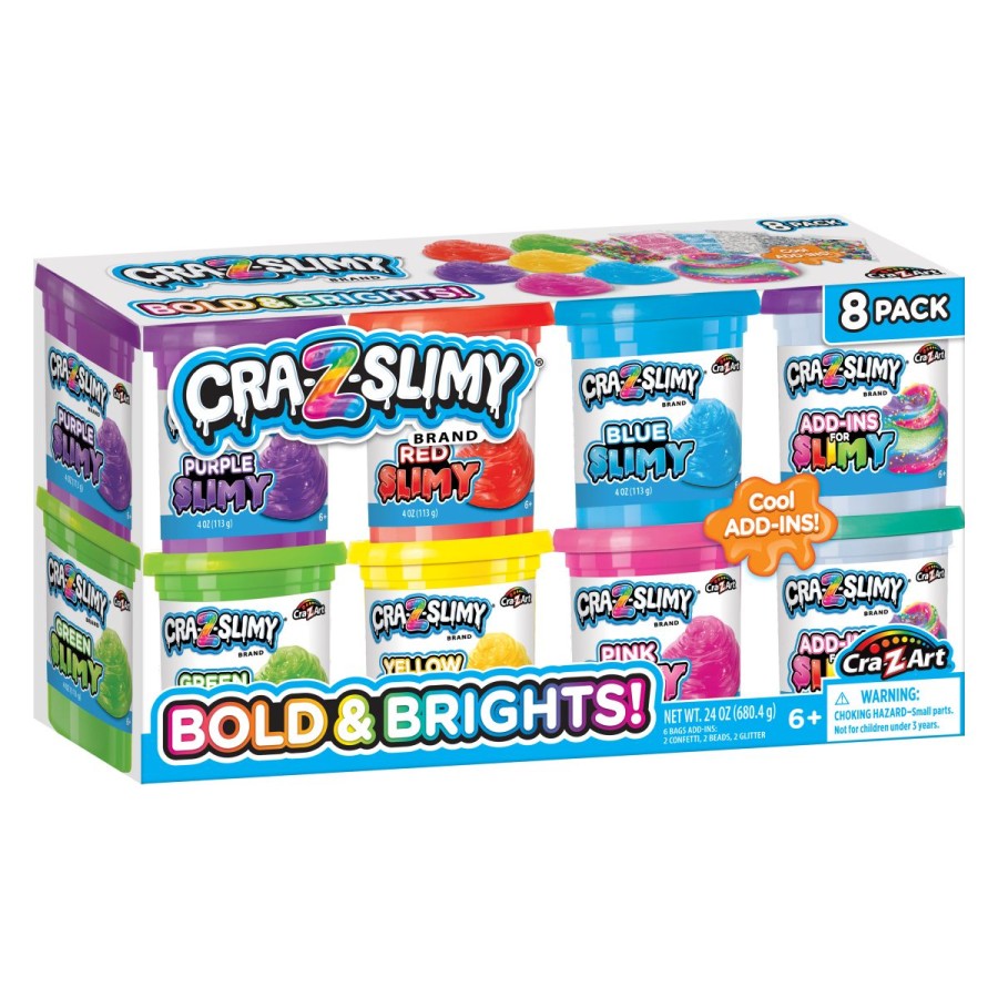 Cra-Z-Slimy Bold and Bright Premade Slime Set – Vrhunska senzorična izkušnja!