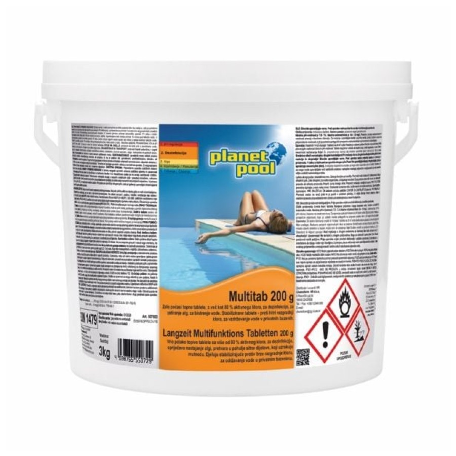 SREDSTVO ZA NEGO PLANET POOL MULTITAB 3KG/200G