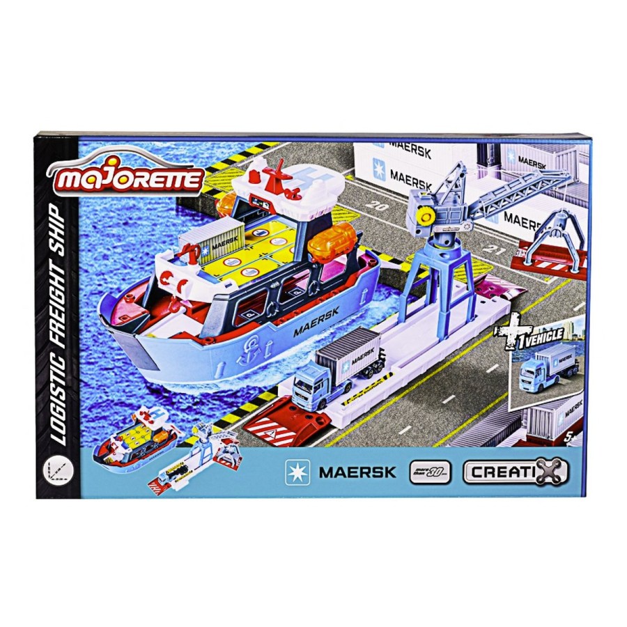 Set Creatix luka s kontejnersko ladjo - Maersk luka (45x29x24 cm) s tovorno ladjo