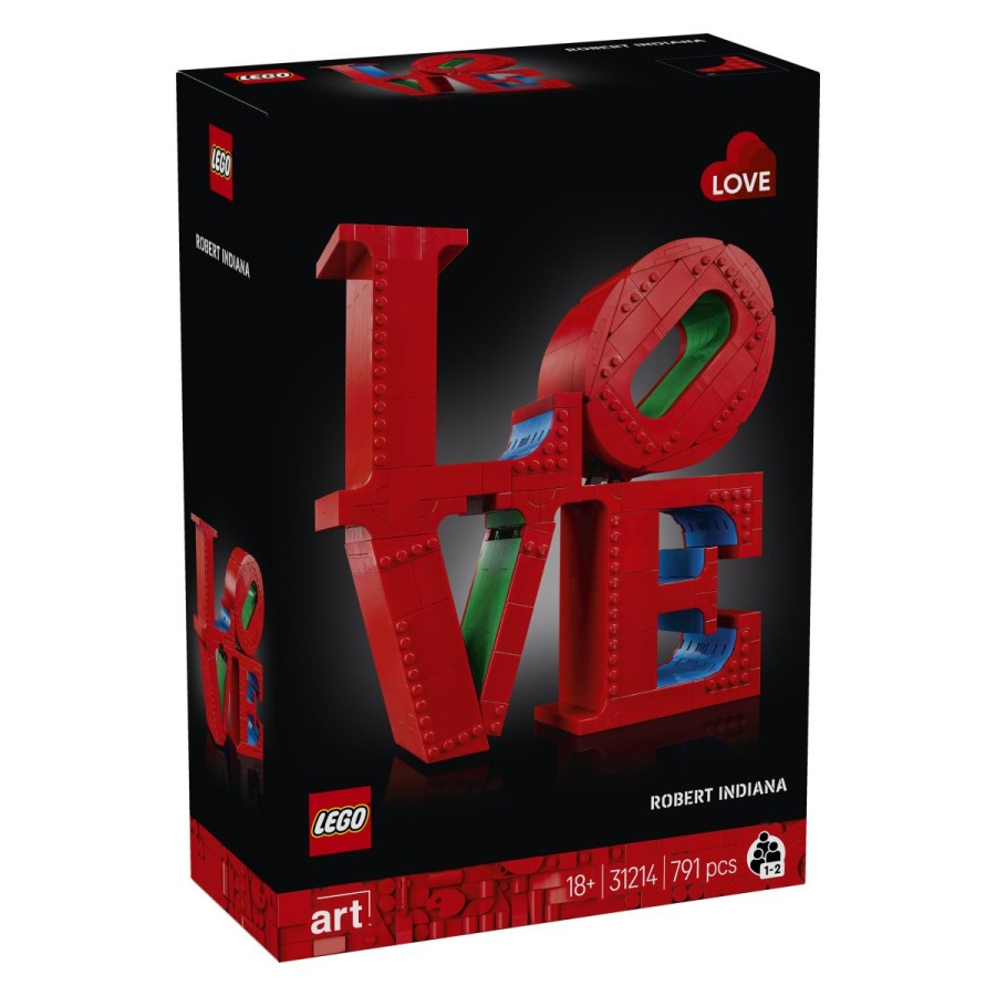 Lego® Art LOVEUporabi kocke in s kompletom za sestavljanje LEGO® Art ustvari različico LEGO ikonske skulpture LOVE Roberta Indiane ter med okrasje svojega doma dodaj eno najslavnejših umetnin na svetu. Je odlično darilo zate ali za valentinovo