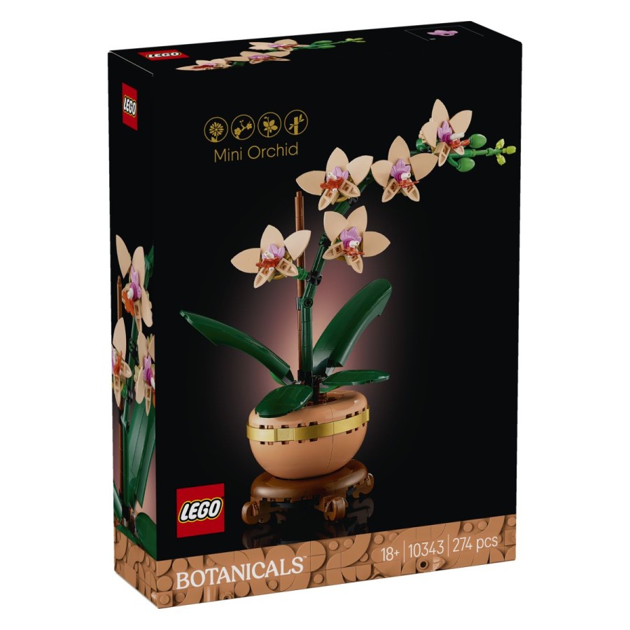 LEGO® Botanicals Mini orhidejaSvojo ljubezen do cvetja pokaži s kompletom LEGO® Botanicals Mini orhideja. Prinaša pristne podrobnosti