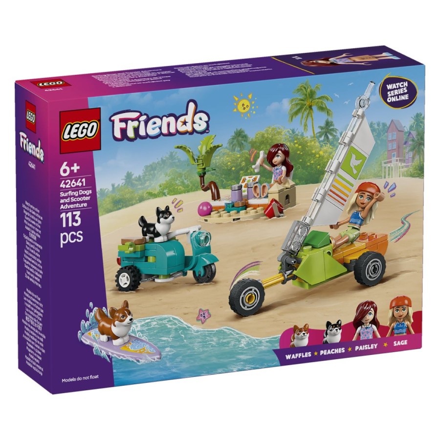 Lego® Friends Pustolovščina s srferskimi psički in skuterjemSrfi pripravljeni