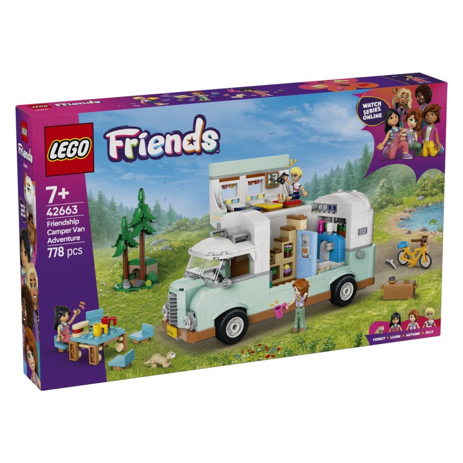 Lego® Friends Pustolovščina z avtodomom prijateljstvaPripravi se za potovanje in se pridruži Liann