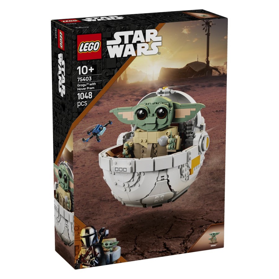 Lego® Star Wars™ Grogu™ z lebdilnim vozičkomPokaži svoje navdušenje nad Grogujem! Obrni gumbe