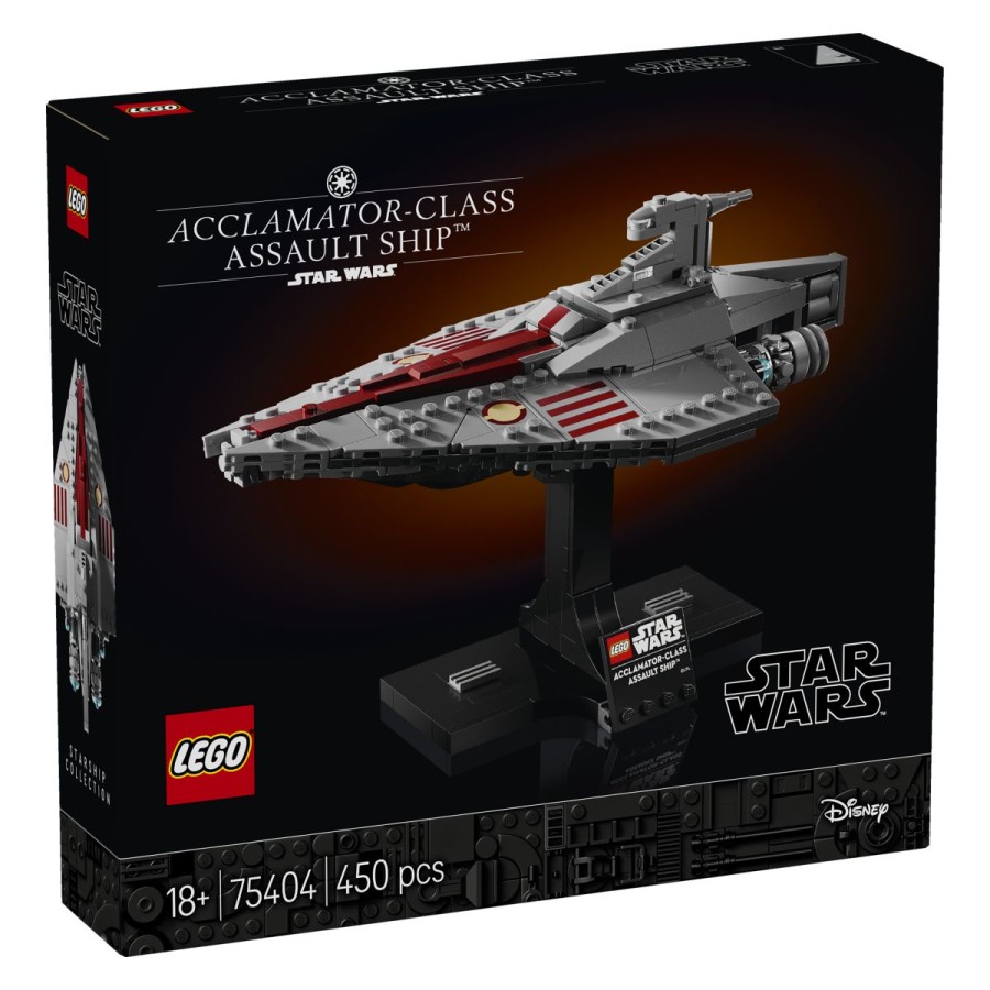 Lego® Star Wars™ Napadalna ladja razreda Acclamator™Iz LEGO® kock sestavi prvi model napadalne ladje razreda Acclamator™