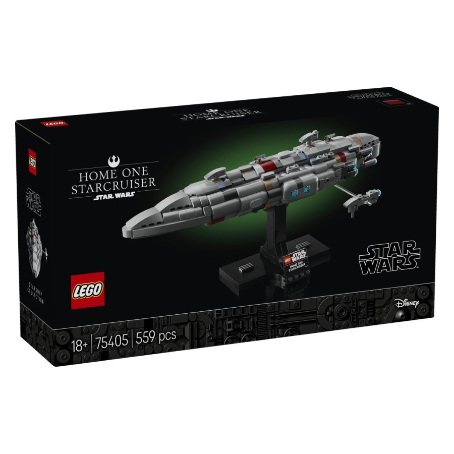 Lego® Star Wars™ Zvezdna križarka Home OneObvladaj zapleten konstrukcijski projekt zvezdne križarke Home One