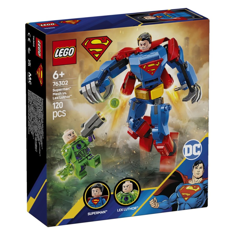 Lego® Super Heroes Supermanov™ robotski oklep proti Lexu Luthorju™Lex Luthor™ ima zeleni kristal kriptonita™