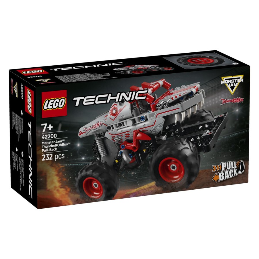 Lego® Technic™ Monster Jam™ ThunderROARus™ na potegKonice ima! Luske ima! In grizeeeee! Predstavljamo enega in edinega ThunderROARusa™! Pošastni tovornjak